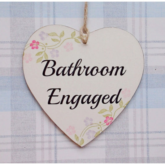 Floral Vacant Double Sided Bathroom Toilet Sign