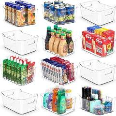 Clear Bin Fridge and Pantry Organizer Food Safe Storage