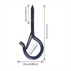 6pcs European Safety Buckle Thread Goat Eye Screw Hook Set