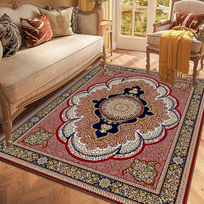 Vintage Persian Area Rugs Non-slip Soft Carpet Machine Washable Sofa Floor Mat