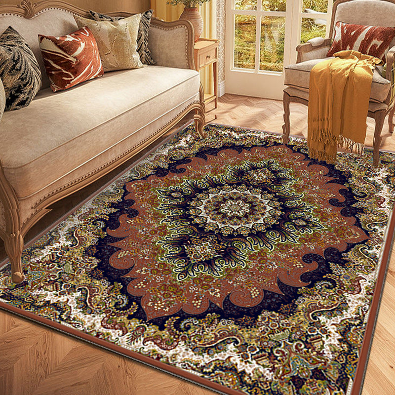 Vintage Persian Area Rugs Non-slip Soft Carpet Machine Washable Sofa Floor Mat