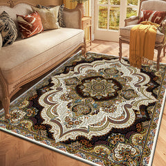Vintage Persian Area Rugs Non-slip Soft Carpet Machine Washable Sofa Floor Mat