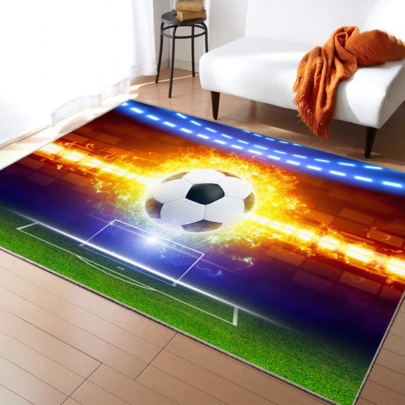 Football Printed Carpet Mat Boys Room Decor 60