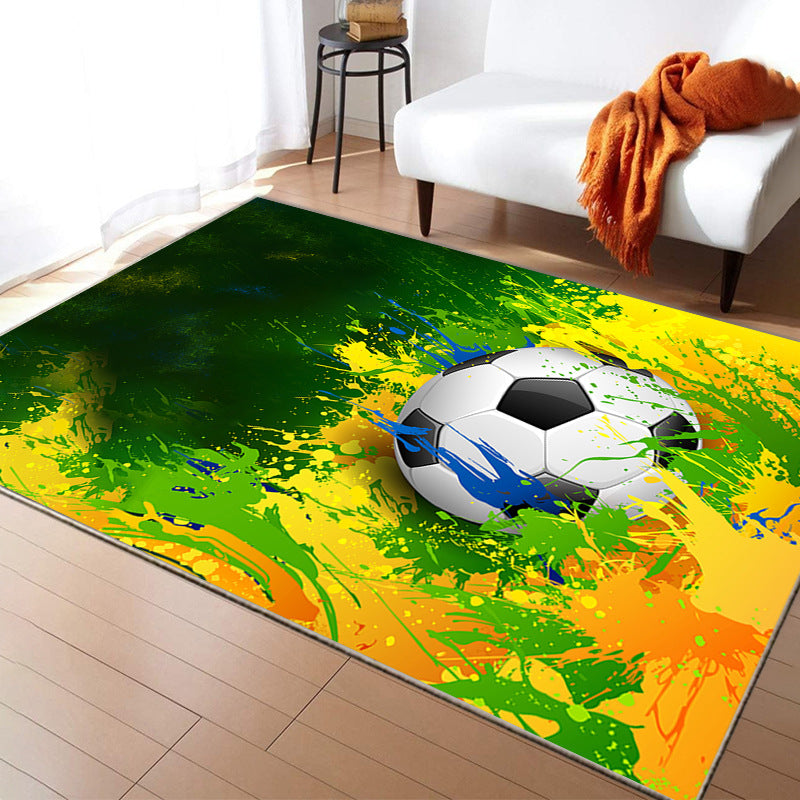 Football Printed Carpet Mat Boys Room Decor 60