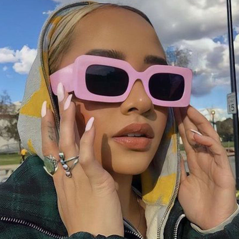 Y2K Rectangle Sunglasses Unisex Casual UV400