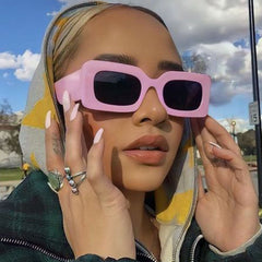 Y2K Rectangle Sunglasses Unisex Casual UV400