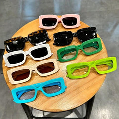 Y2K Rectangle Sunglasses Unisex Casual UV400