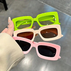Y2K Rectangle Sunglasses Unisex Casual UV400