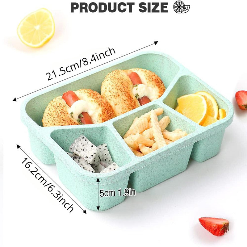 1pc Bento Lunch Box 3 4 lattice Food Storage Container