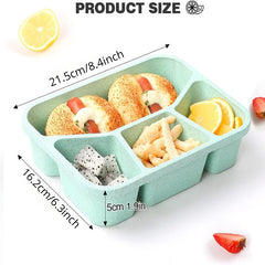 1pc Bento Lunch Box 3 4 lattice Food Storage Container