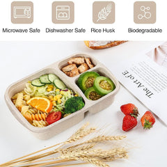1pc Bento Lunch Box 3 4 lattice Food Storage Container