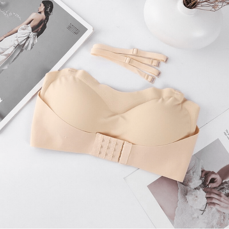 Soft Strapless Wire-Free Bra Push Up Lingerie Women's Underwear
