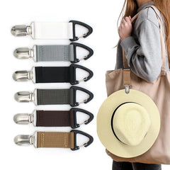 2pcs Outdoor Straw Hat Clips Portable Bag Clip