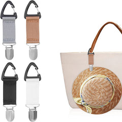 2pcs Outdoor Straw Hat Clips Portable Bag Clip
