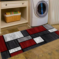 Geometric Print Kitchen Floor Mat Moroccan Style Home Decoration