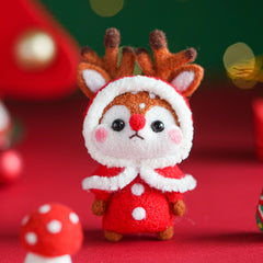 Christmas Felt DIY Material Bags Set with Drawings, Fabric & More