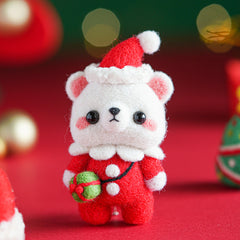 Christmas Felt DIY Material Bags Set with Drawings, Fabric & More