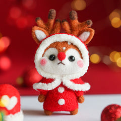 Christmas Felt DIY Material Bags Set with Drawings, Fabric & More