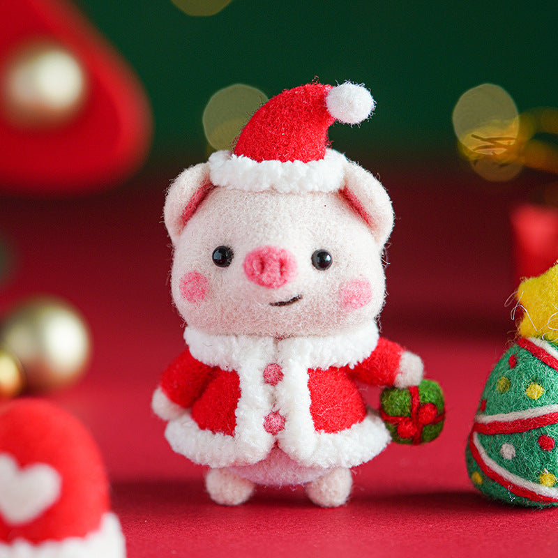Christmas Felt DIY Material Bags Set with Drawings, Fabric & More