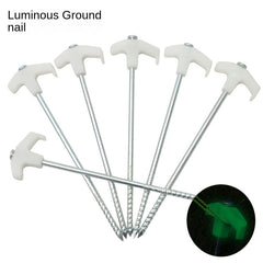 4pcs Luminous Tent Pegs Windproof Tent Stakes Outdoor Camping Accessories