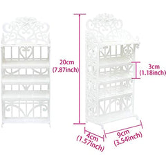 Doll Shoe Racks & 12 Pairs Shoes Set for 29-21 cm Girl Dolls