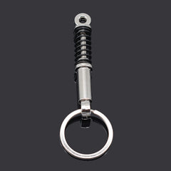 Metal Brake Disc Shock Absorber Keychain - Car Modified Keychain