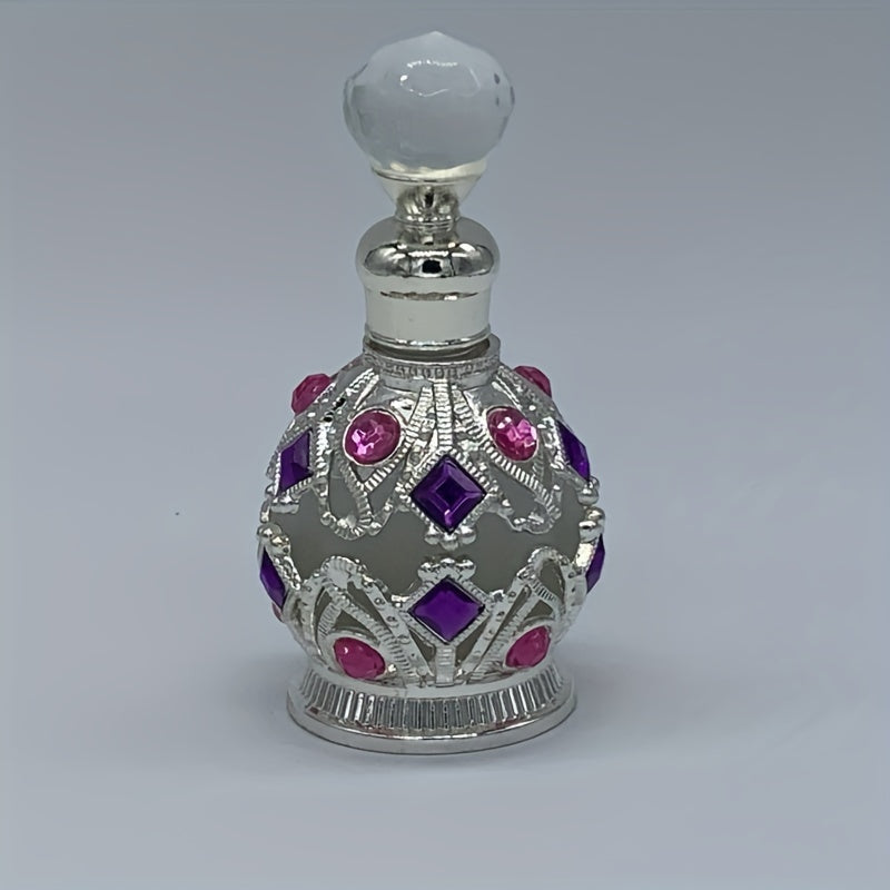15ml Vintage Perfume Bottle Dubai Style Glass Container For Women & Girls