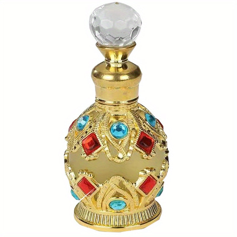 15ml Vintage Perfume Bottle Dubai Style Glass Container For Women & Girls