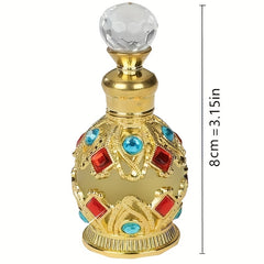 15ml Vintage Perfume Bottle Dubai Style Glass Container For Women & Girls