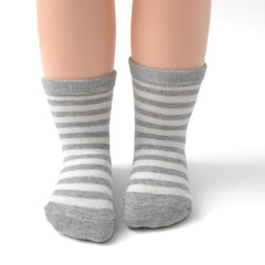 12 Pairs Baby Boys Striped Anti-skid Crew Socks