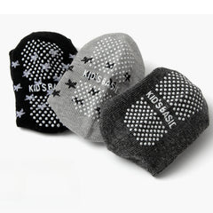 12 Pairs Baby Boys Striped Anti-skid Crew Socks