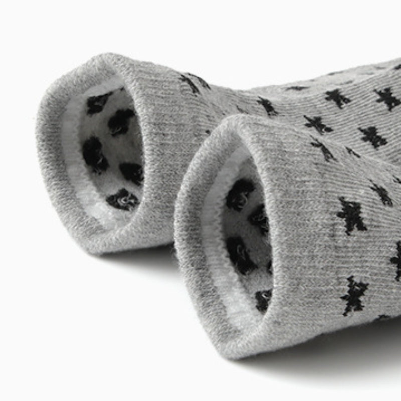 12 Pairs Baby Boys Striped Anti-skid Crew Socks