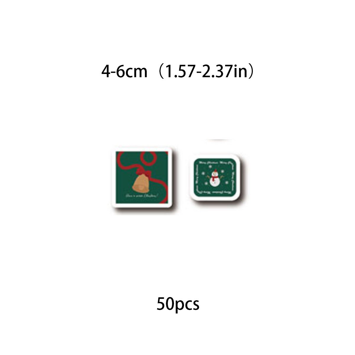 50pcs Christmas Waterproof Vinyl Stickers for Water Bottle Laptops Phones