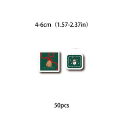 50pcs Christmas Waterproof Vinyl Stickers for Water Bottle Laptops Phones