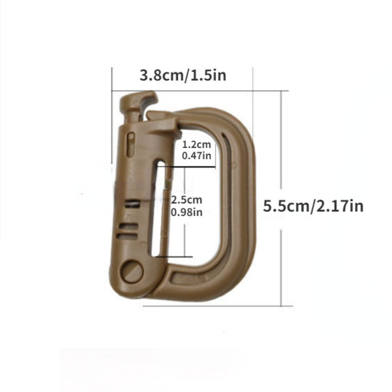 Plastic Quick Hanging Buckle Safety Carabiner for Outdoor Camping