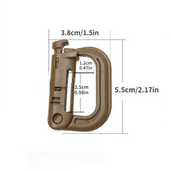 Plastic Quick Hanging Buckle Safety Carabiner for Outdoor Camping
