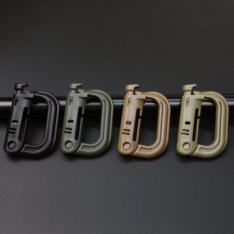 Plastic Quick Hanging Buckle Safety Carabiner for Outdoor Camping