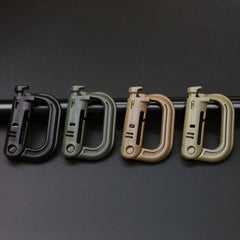 Plastic Quick Hanging Buckle Safety Carabiner for Outdoor Camping