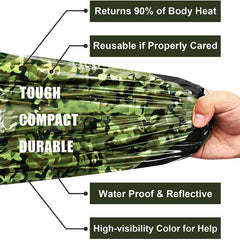 Waterproof Emergency Sleeping Bag Survival Blanket Lightweight Thermal