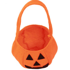 Jack O' Lantern Handbag Halloween Candy Storage Satchel Bag Pumpkin Bucket