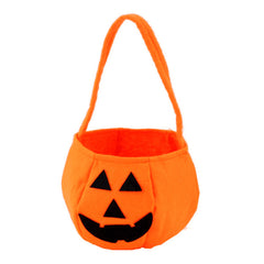 Jack O' Lantern Handbag Halloween Candy Storage Satchel Bag Pumpkin Bucket