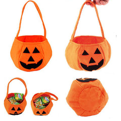 Jack O' Lantern Handbag Halloween Candy Storage Satchel Bag Pumpkin Bucket