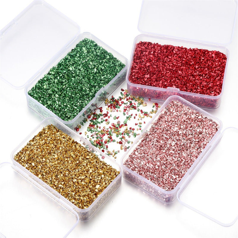 30g Crushed Glass Stones Epoxy Resin Mold Filler Jewelry Making Supplies