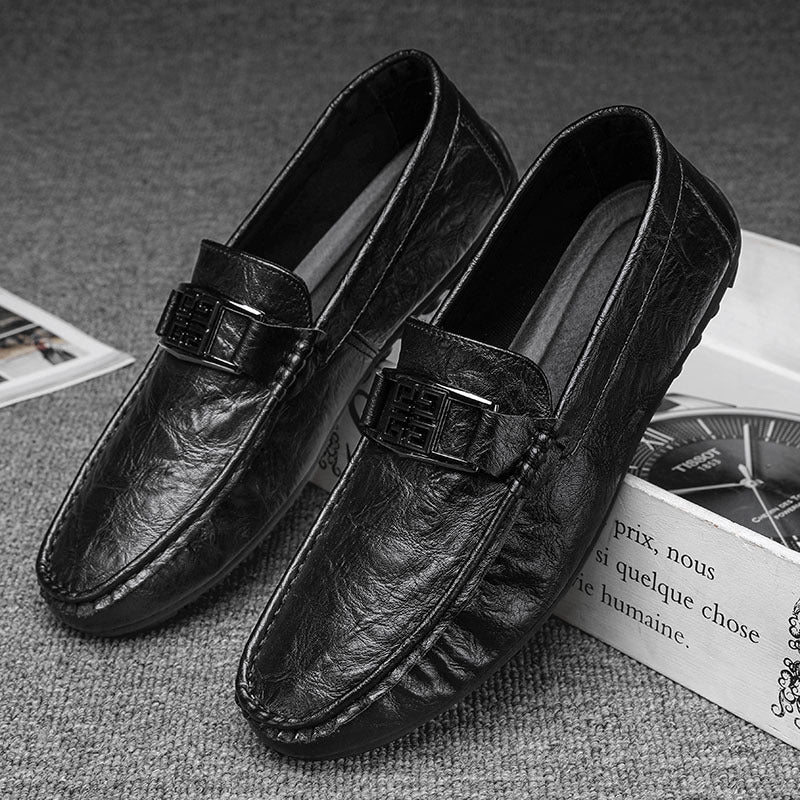 Men's Moccasin Loafers Comfy Slip-On Shoes Non-Slip
