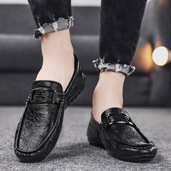 Men's Moccasin Loafers Comfy Slip-On Shoes Non-Slip