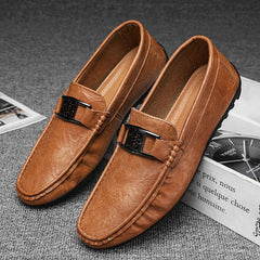 Men's Moccasin Loafers Comfy Slip-On Shoes Non-Slip