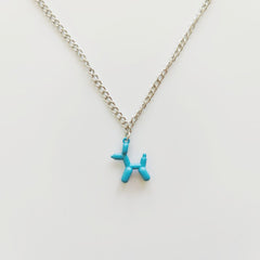 Cute Balloon Dog Pendant Necklace for Girls