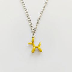Cute Balloon Dog Pendant Necklace for Girls