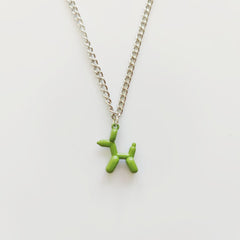 Cute Balloon Dog Pendant Necklace for Girls