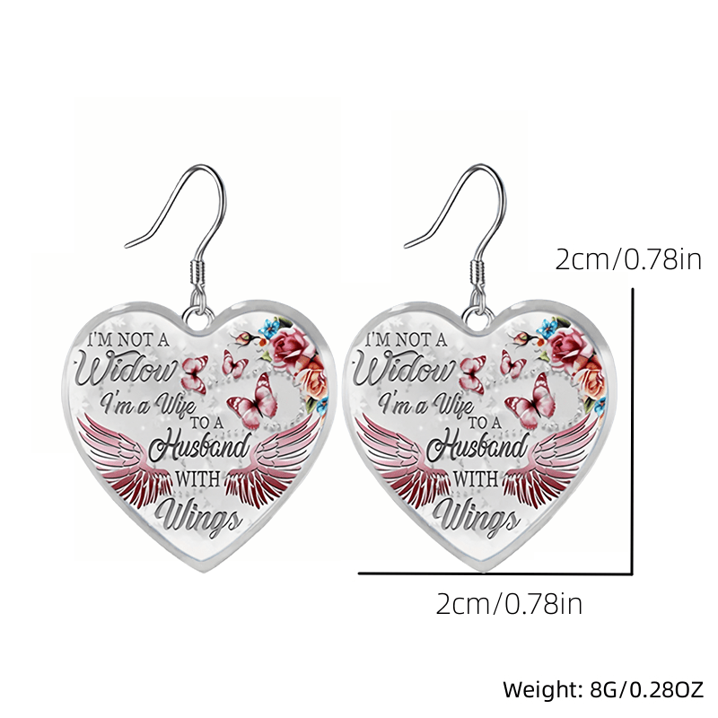 Butterfly Wing Glass Pendant Earrings Set - Graduation Party Birthday Gift